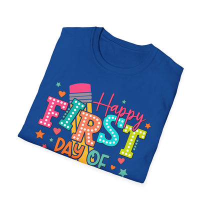 Happy First Day of School Unisex Softstyle T-Shirt