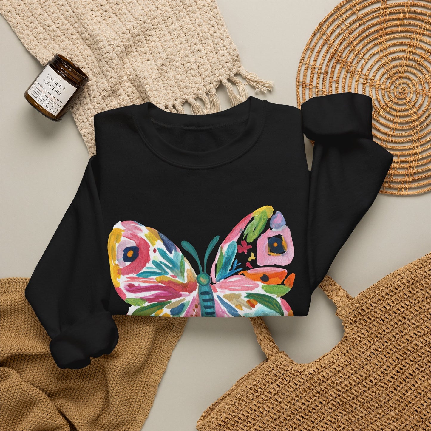 Butterfly Watercolor Sweatshirt