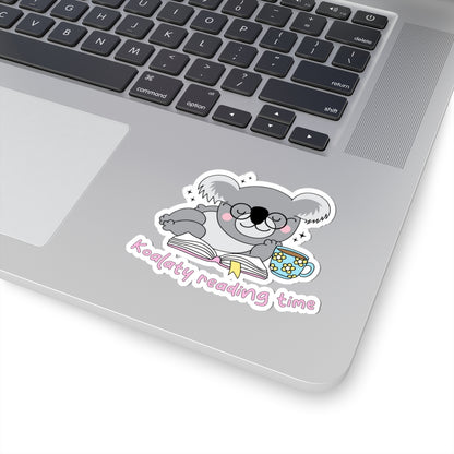 Koala Book Lovers Laptop Stickers