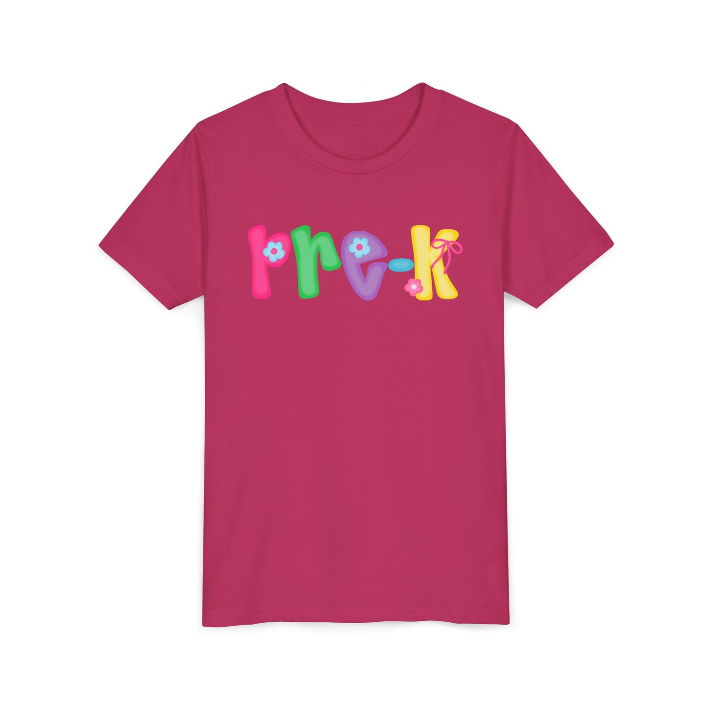 Colorful Pre-K Youth Back to School Tee