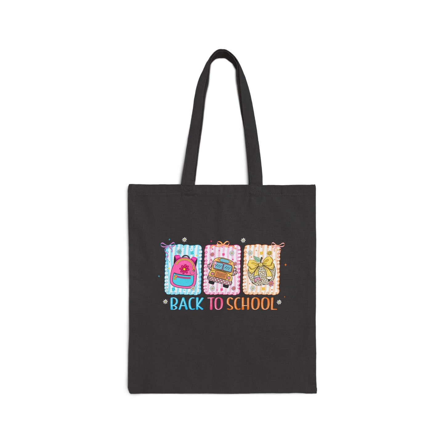 Eco- Friendly Back to School Cotton Canvas Tote Bag