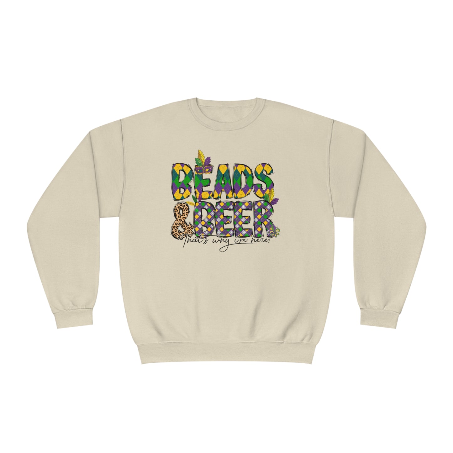 Mardi Gras Beads Sweatshirt