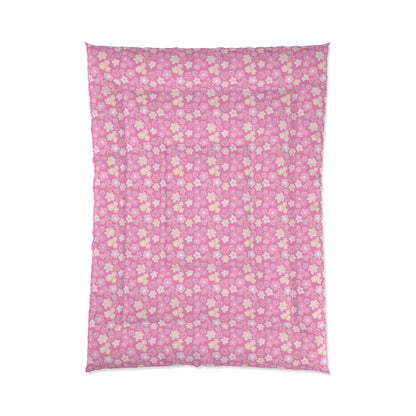 Pink Flower Power Comforter