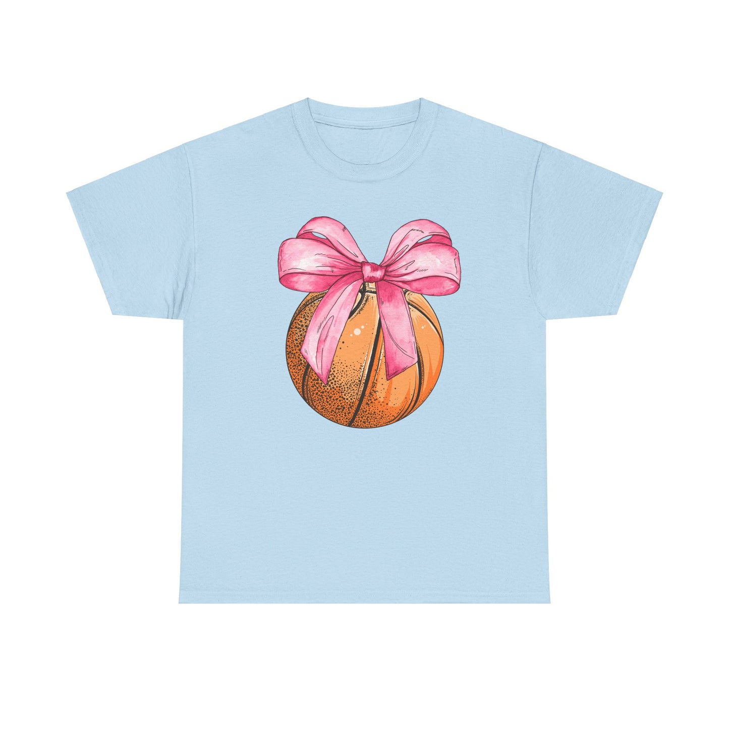 Girls Basketball Coquette Unisex Heavy Cotton Tee