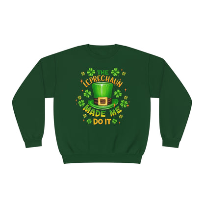 The Leprechaun Made Me Do It St. Patrick's Day Sweatshirt