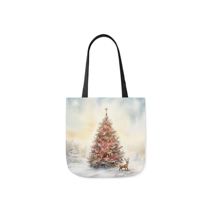 Christmas Tree Canvas Tote