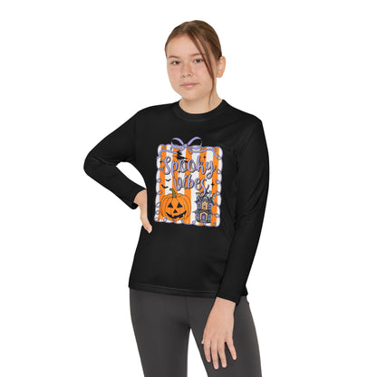 Halloween Spooky Vibes Youth Long Sleeve Tee
