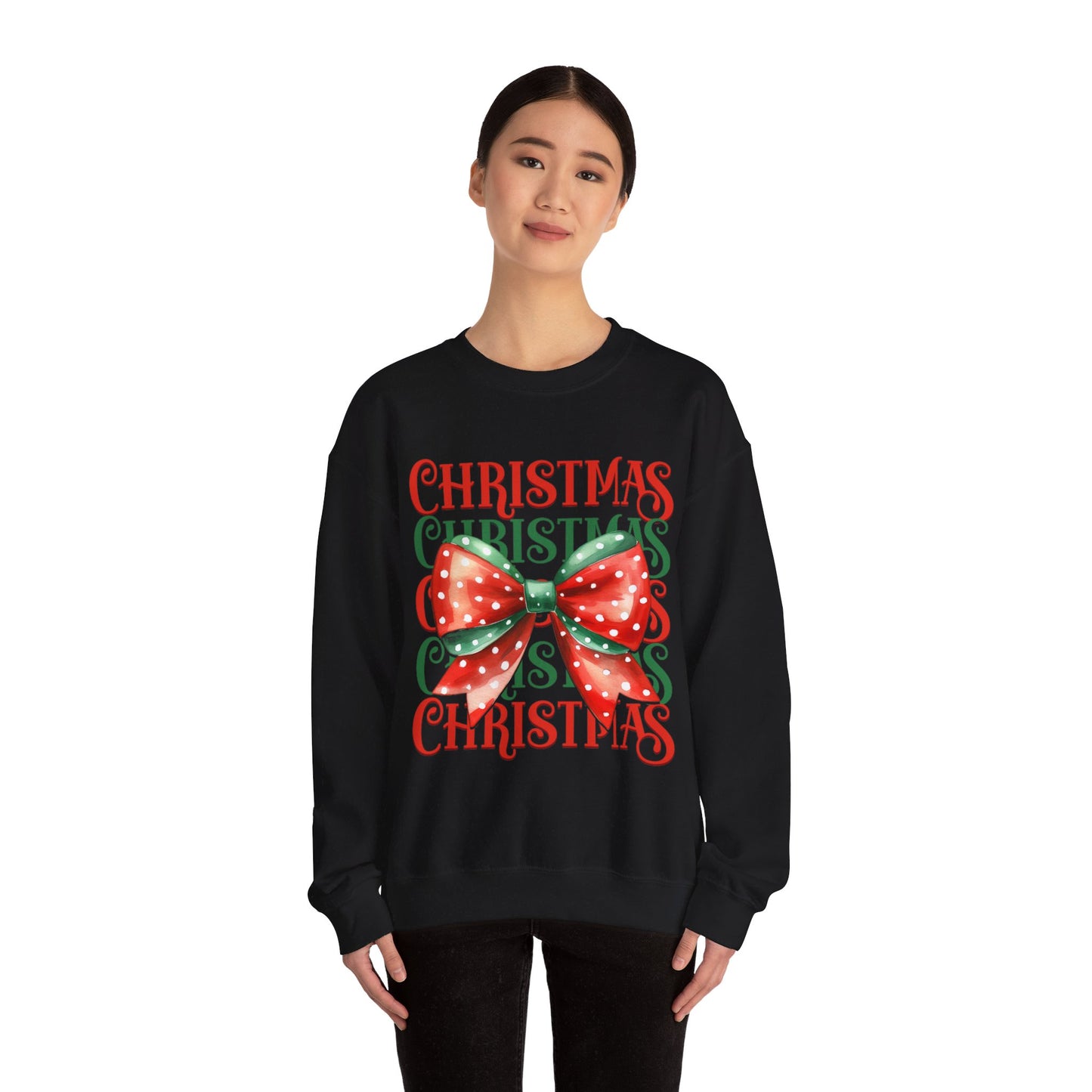 Christmas Coquette Bow Sweatshirt