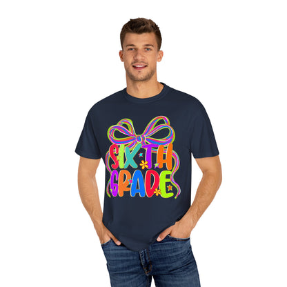 Sixth Grade Neon Back to School T-Shirt