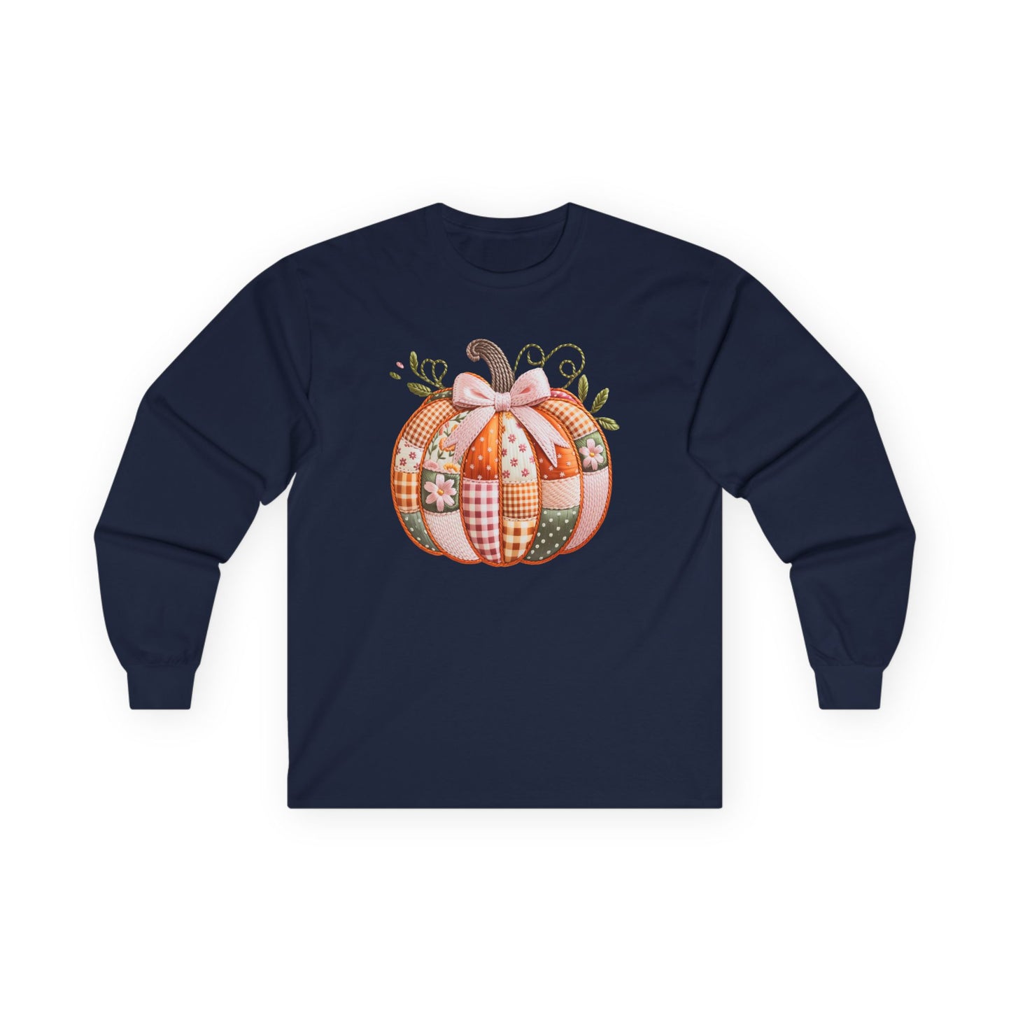 Fall Pumpkin Patch Adult Long Sleeve Tee