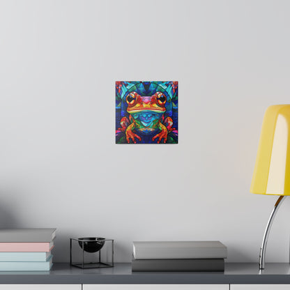 Frog Wall Art Matte Canvas