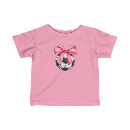 Girls Soccer Coquette Infant Fine Jersey T-Shirt