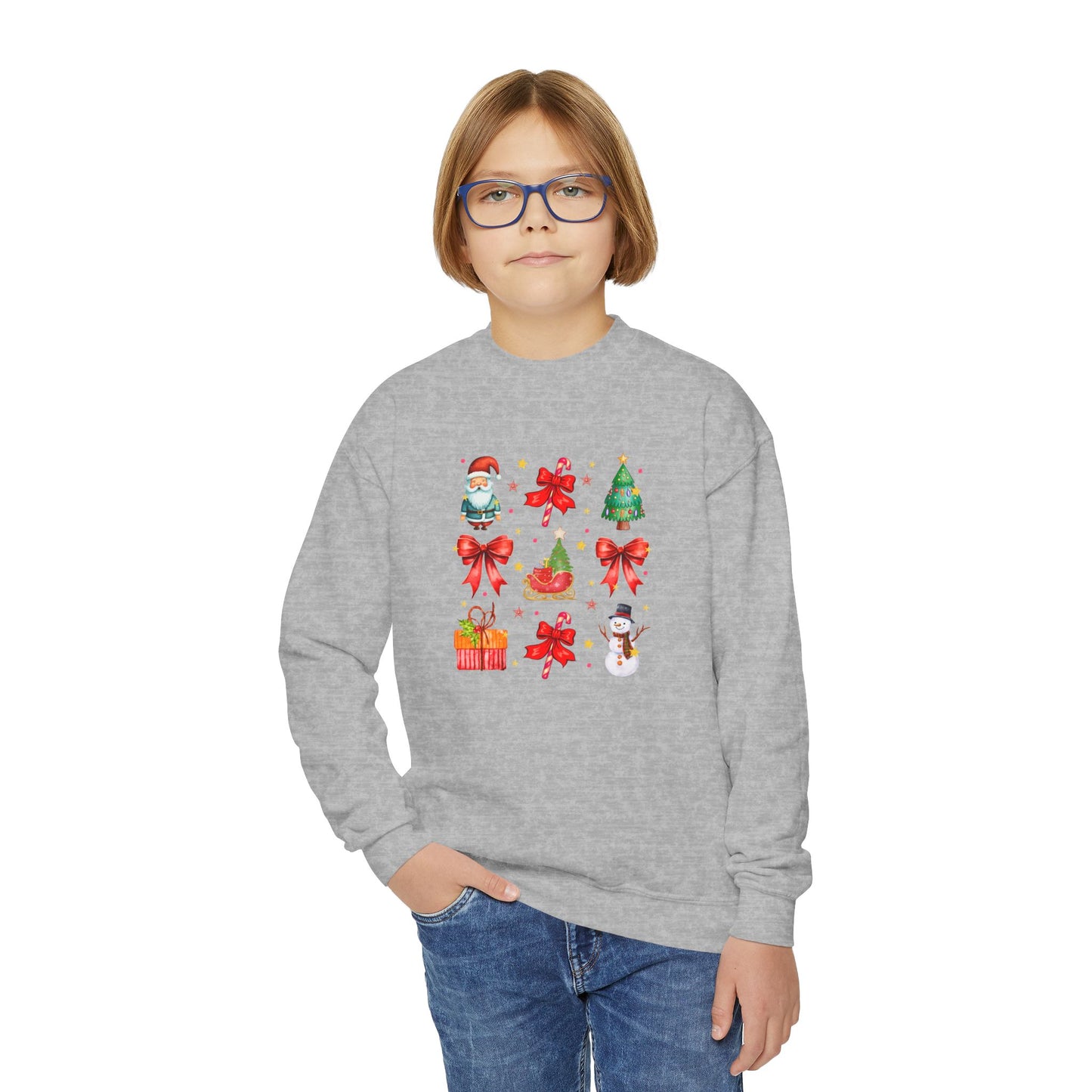 Coquotte Christmas Items Youth Crewneck Sweatshirt