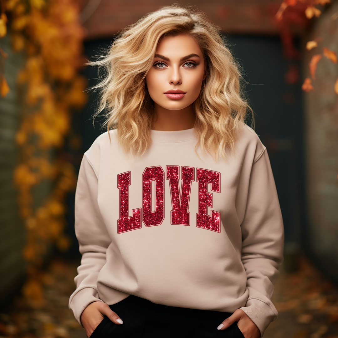 Varsity LOVE Valentine's Sweatshirt