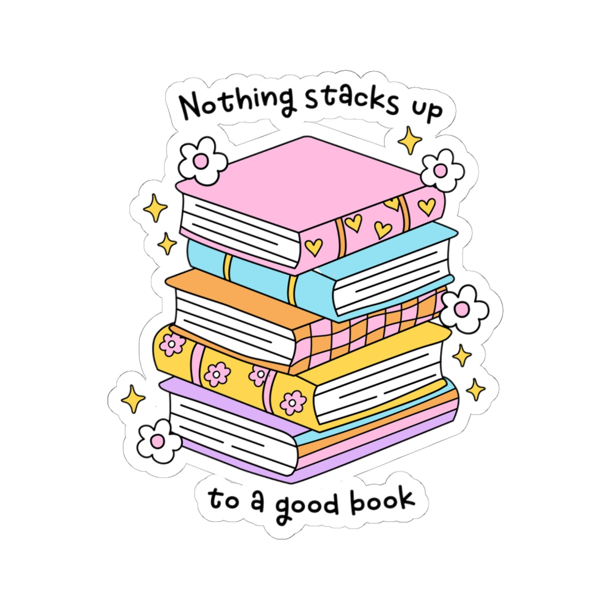Book Lover's Kiss-Cut Stickers