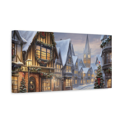 Christmas Village Canvas Art