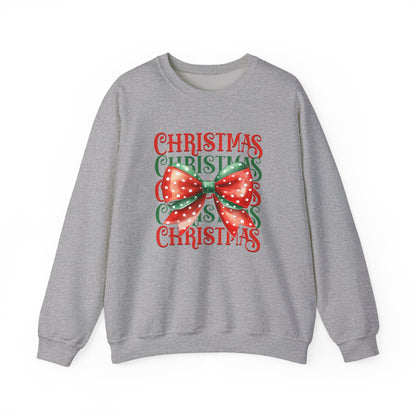 Christmas Coquette Bow Sweatshirt