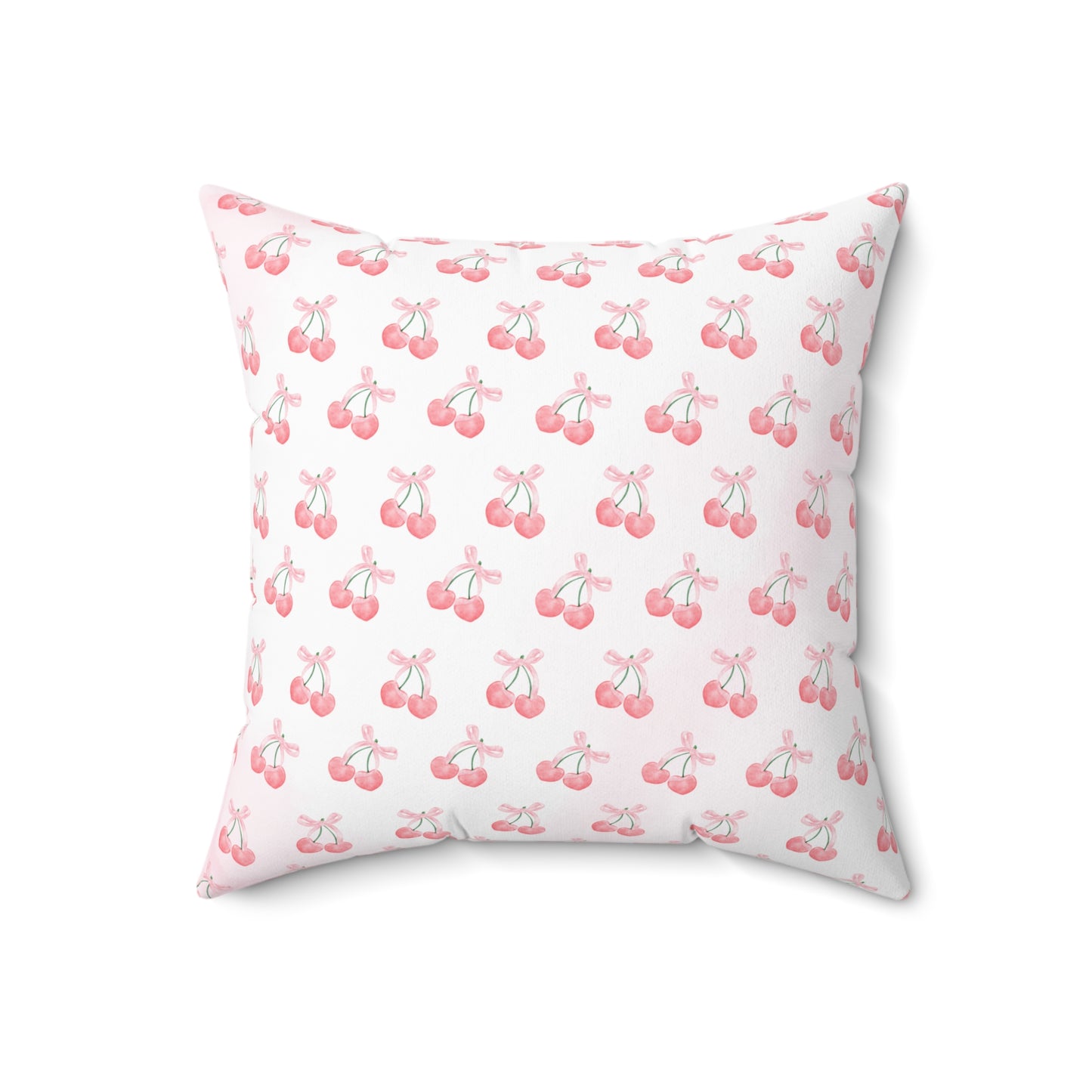 Coquette Cherry Square Pillow