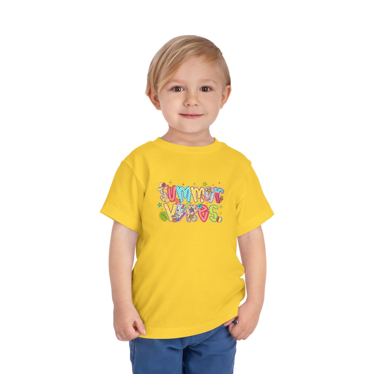Summer Vibes Colorful Toddler Tee