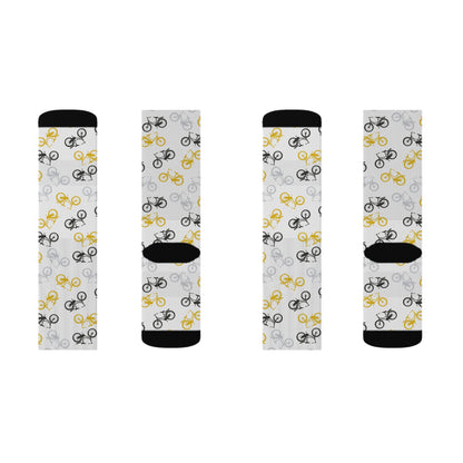 Trendy Bicycle Lover Pattern Socks