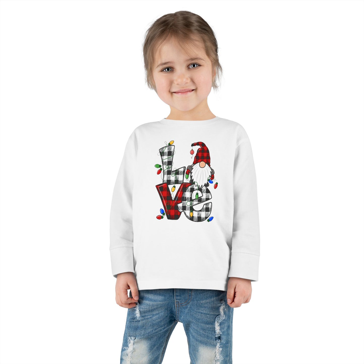 Christmas Gnome Toddler Long Sleeve T-Shirt