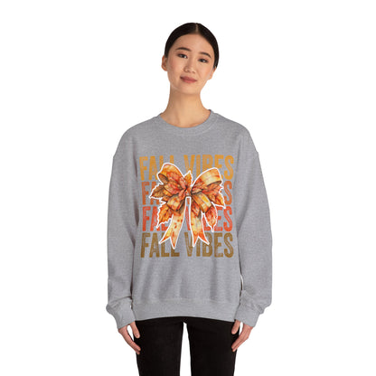 Fall Vibes Coquette Bow Sweatshirt