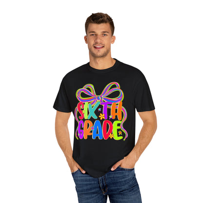 Sixth Grade Neon Back to School T-Shirt