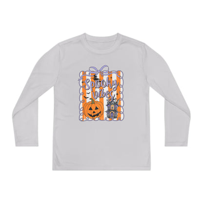 Halloween Spooky Vibes Youth Long Sleeve Tee