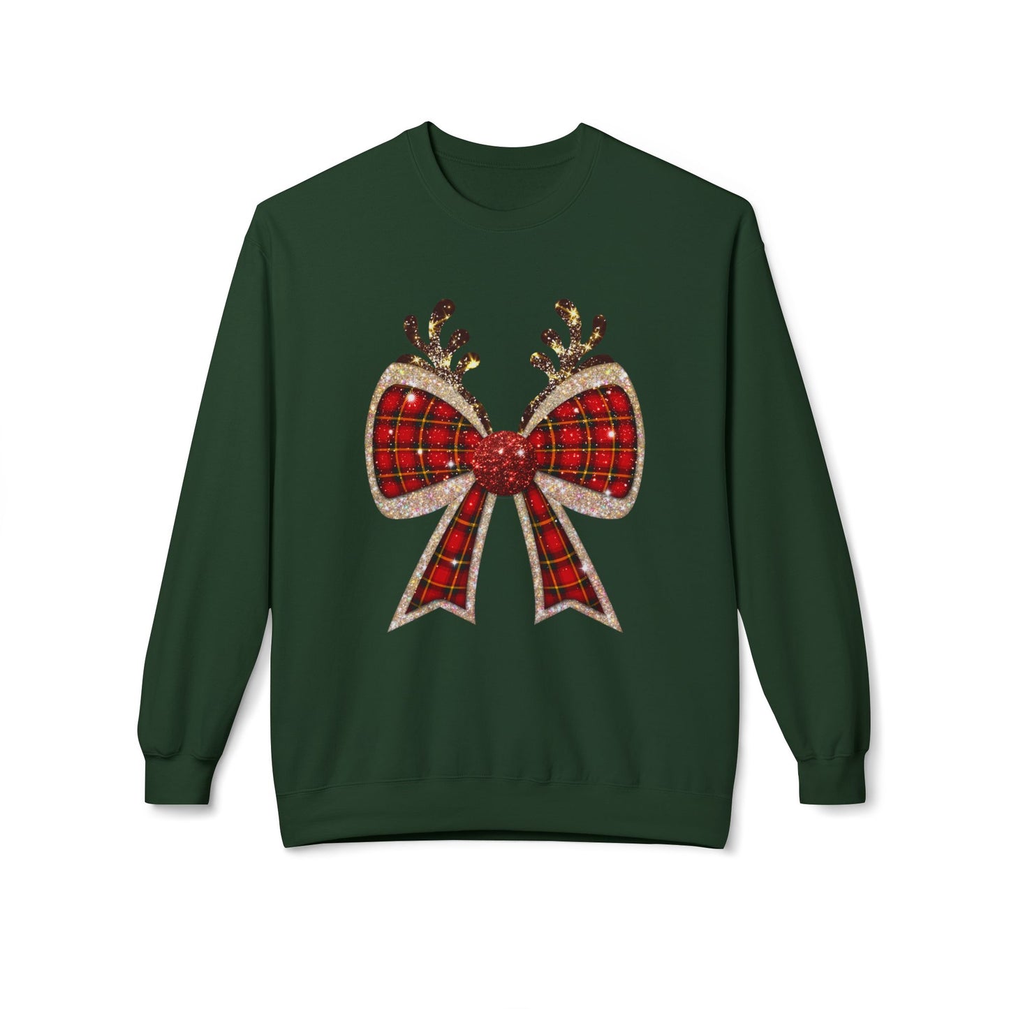 Reindeer Bow Softstyle Sweatshirt