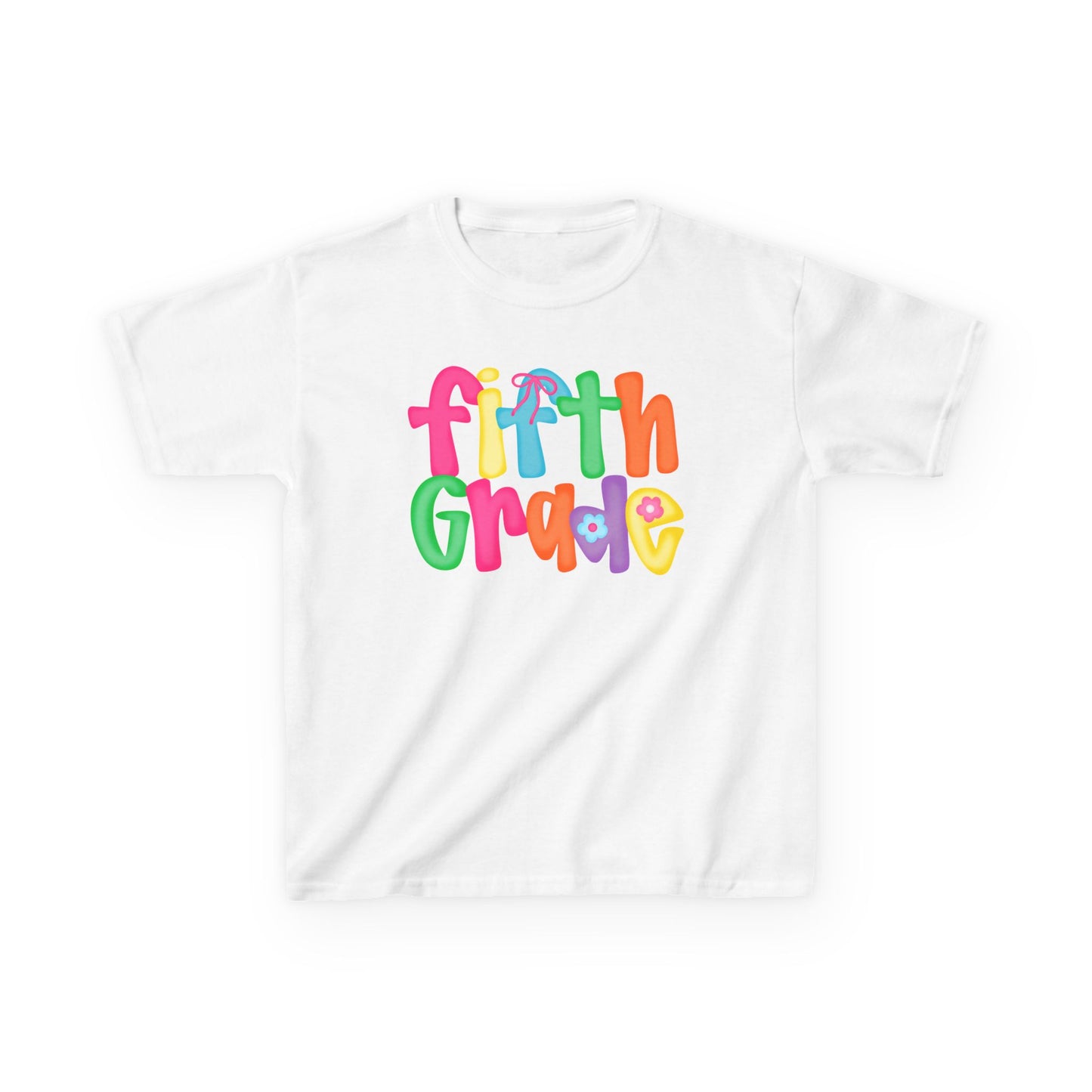 Back to School Fifth Grade Kids Tee