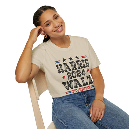 Harris Walz Obviously Unisex Softstyle T-Shirt