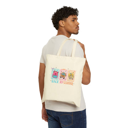 Eco- Friendly Back to School Cotton Canvas Tote Bag