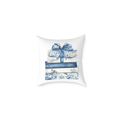 Coquette Book Stack Decorative Pillow