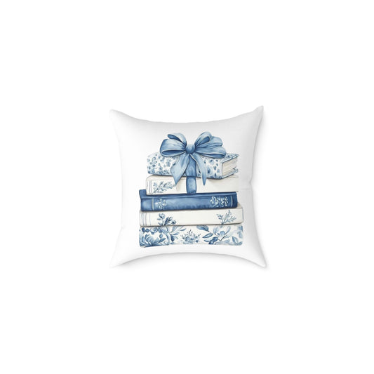 Coquette Book Stack Decorative Pillow
