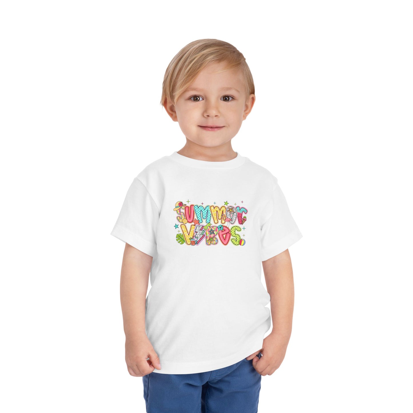 Summer Vibes Colorful Toddler Tee