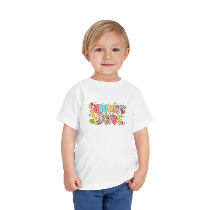 Summer Vibes Colorful Toddler Tee