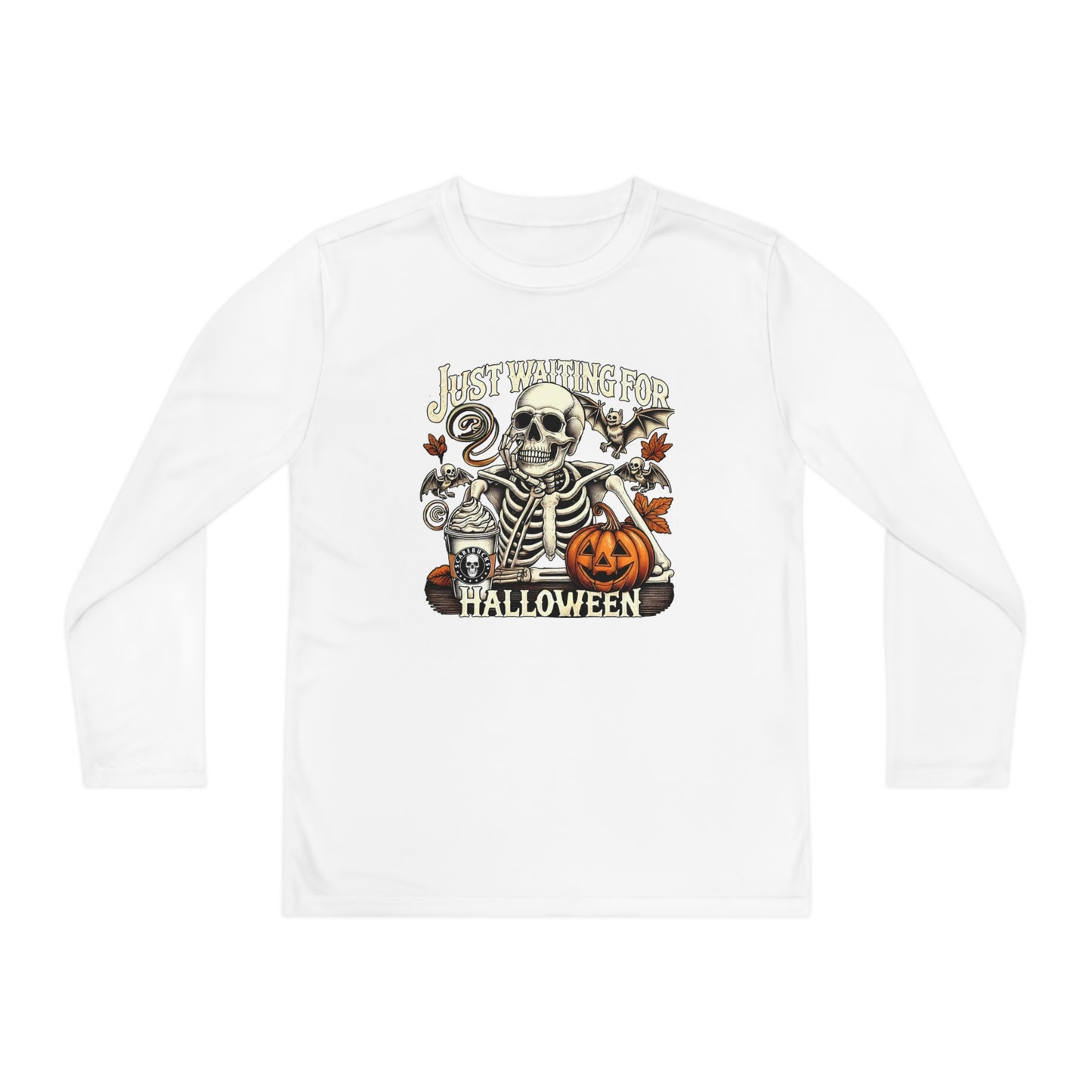 I'm Just Waiting For Halloween Youth Long Sleeve T-Shirt