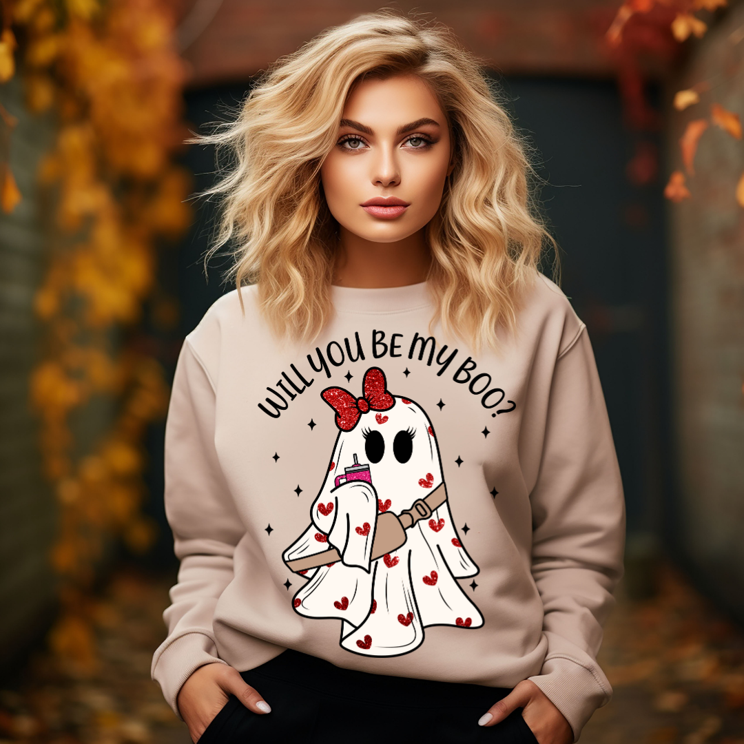 Will You Be My Boo? Valentine's Day Sweatshirt