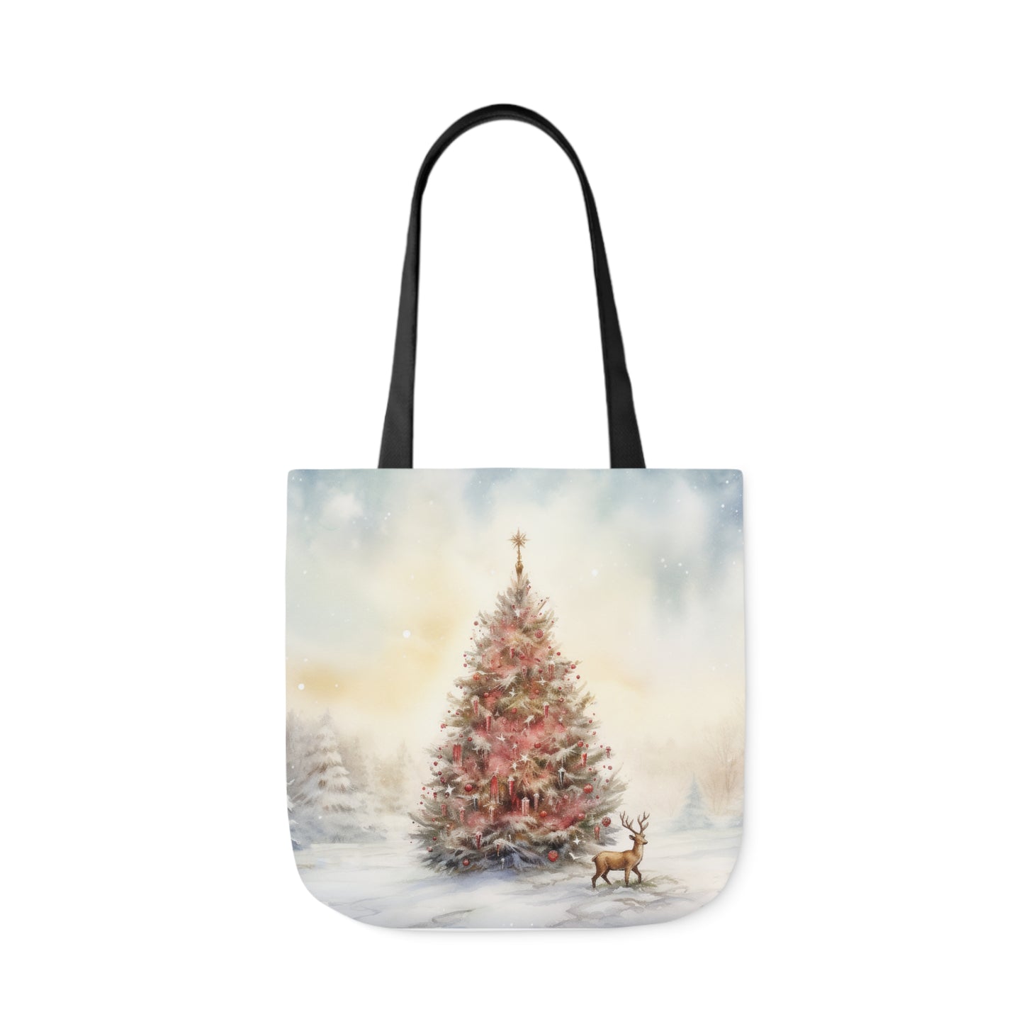 Christmas Tree Canvas Tote