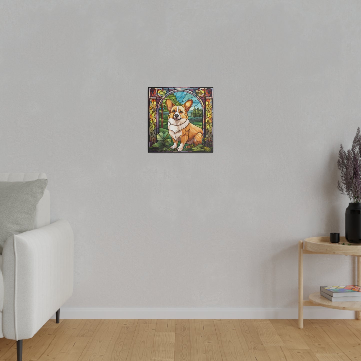 Corgi Wall Art Matte Canvas