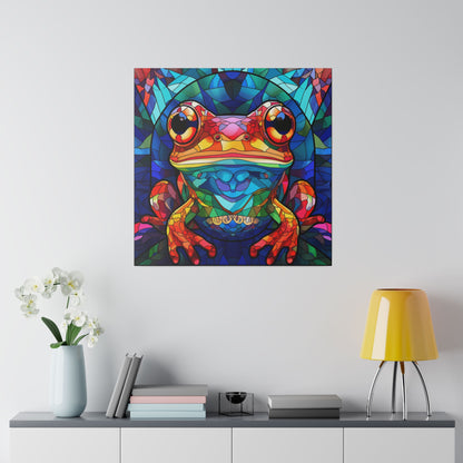 Frog Wall Art Matte Canvas