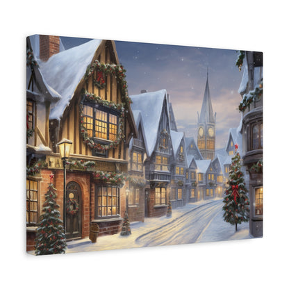 Christmas Village Canvas Art