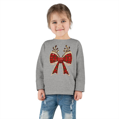 Reindeer Bow Toddler Tee