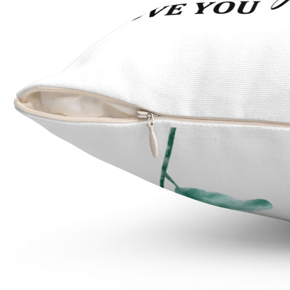 Mother Quote Throw Pillow — "To My Mom" Floral Sentimental Gift for Mother's Day