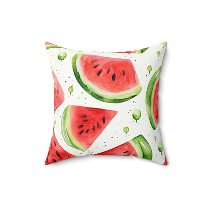 Watermelon Square Pillow