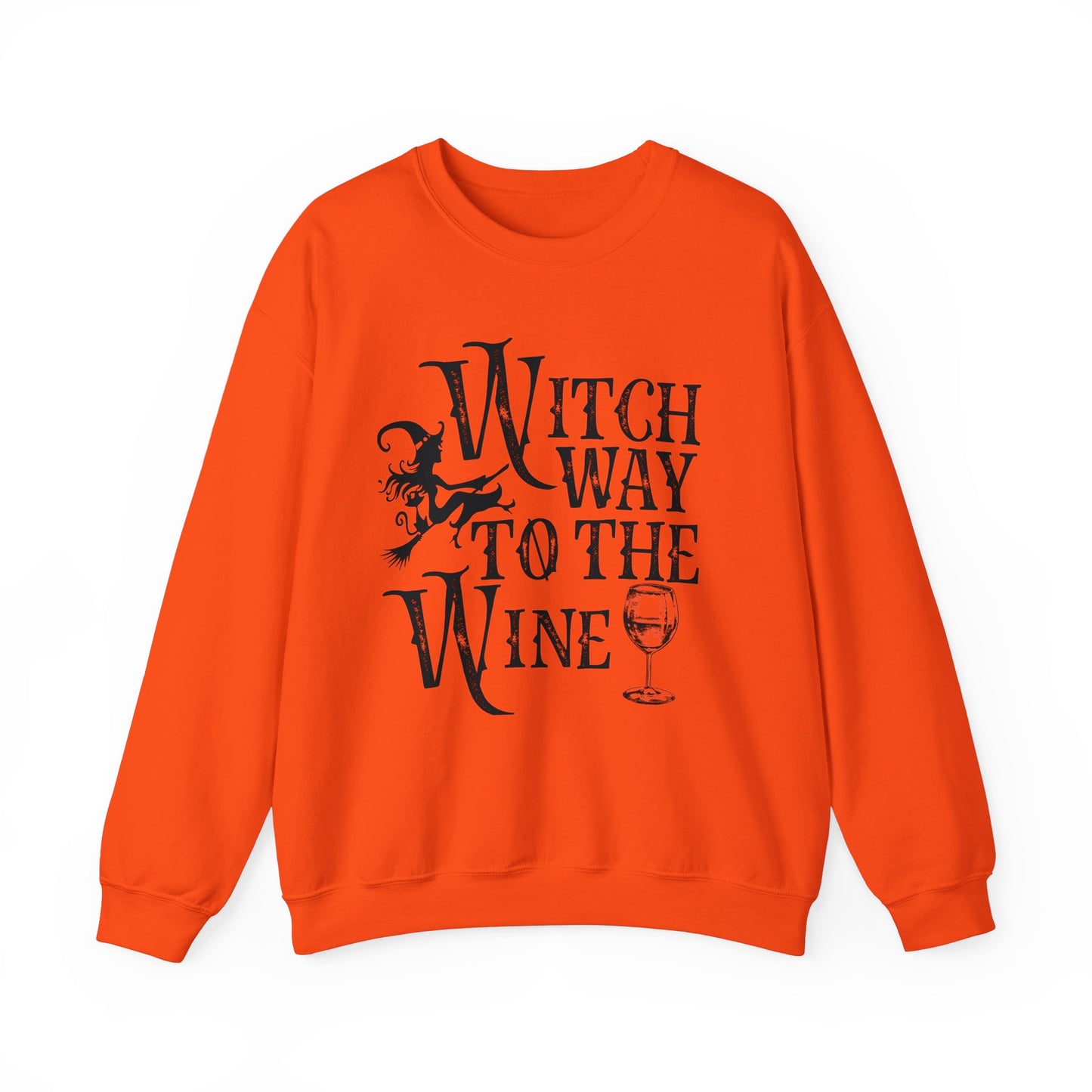 Witch Way to the Wine Halloween Sweatshirt