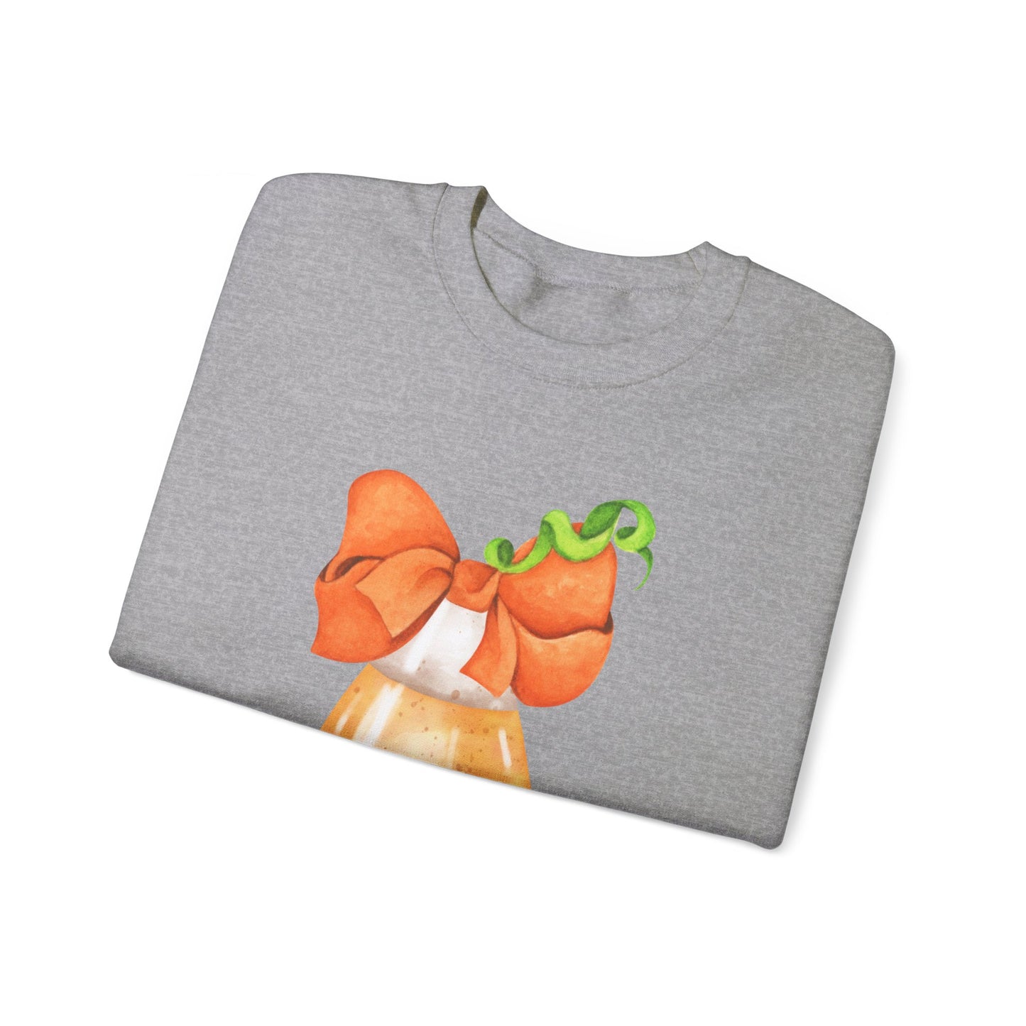 Candy Corn Coquette Halloween Sweatshirt