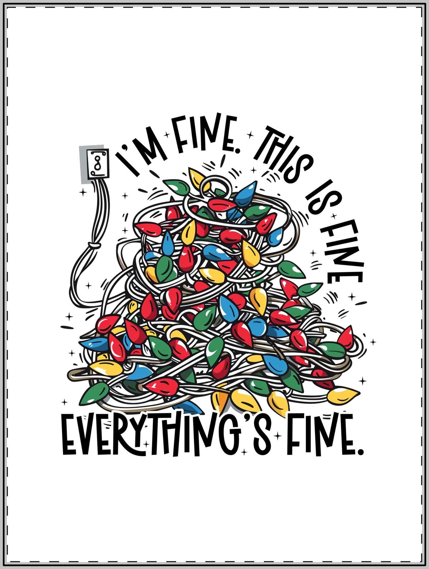 Everything's Fine Christmas Magnets