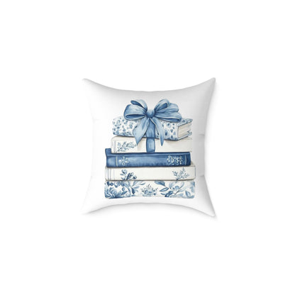 Coquette Book Stack Decorative Pillow