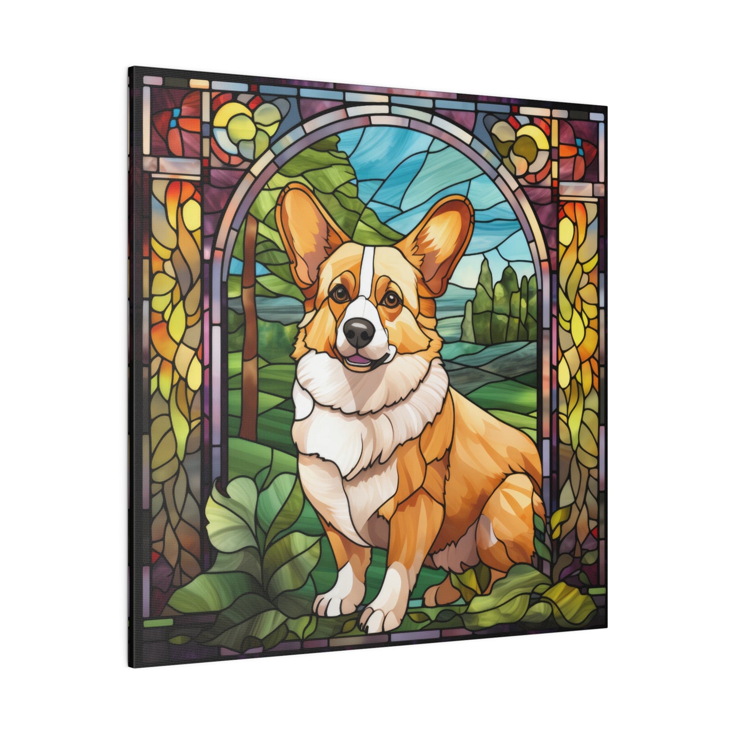 Corgi Wall Art Matte Canvas